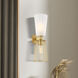Liana 2 Light 6 inch Brushed Gold Wall Sconce Wall Light